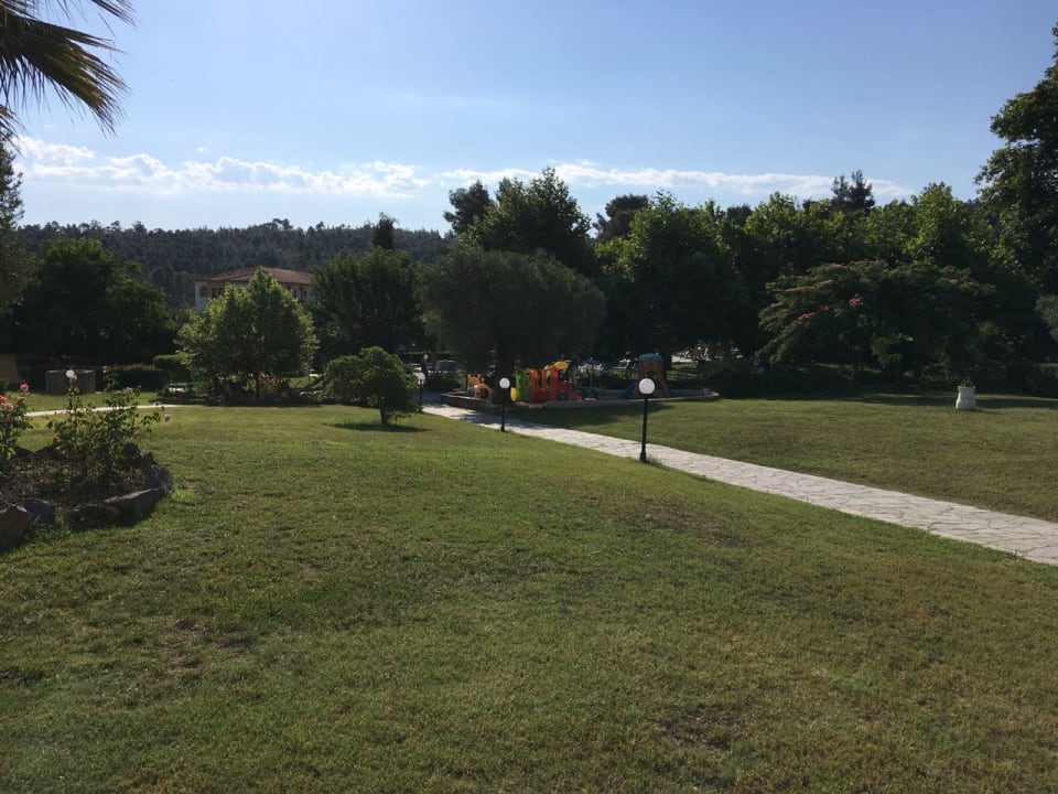 Blick von unserer Terrasse Hotel Chrousso Village
