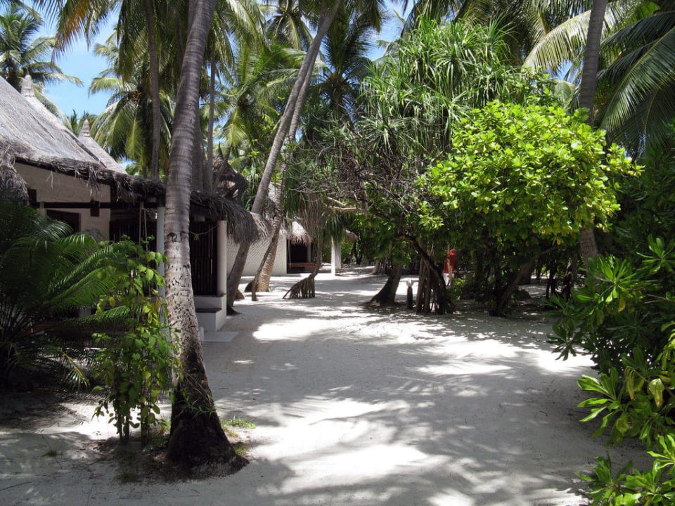 Weg zu den Strand-Bungis Angaga Island Resort