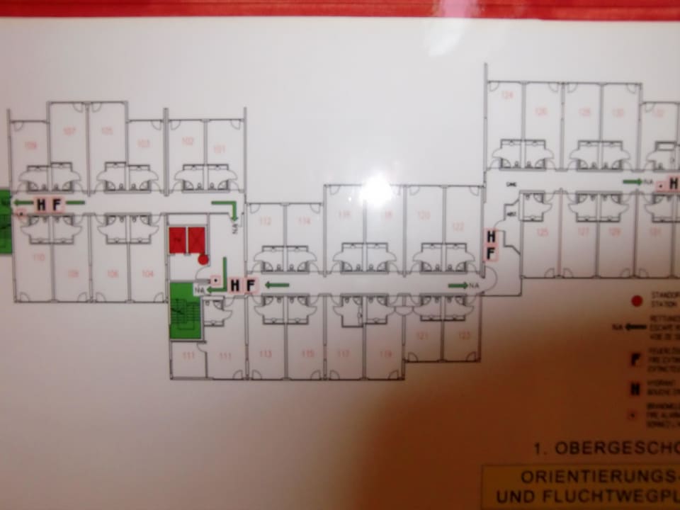 Zimmerplan 1. OG Vivea Hotel Bad Schönau - Zur Quelle