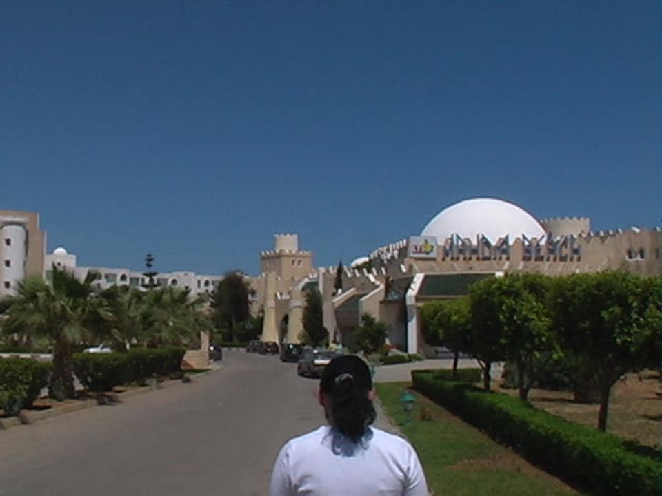 Hoteleinfahrt Mahdia Beach & Aquapark