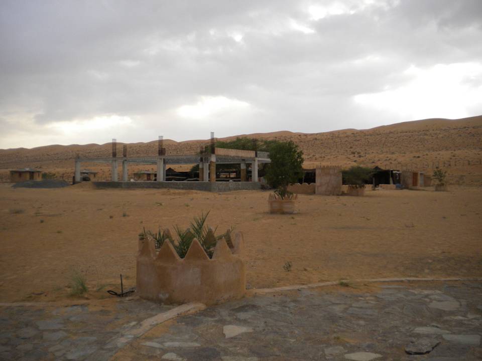 Blick Richtung Restaurant Safari Desert Camp