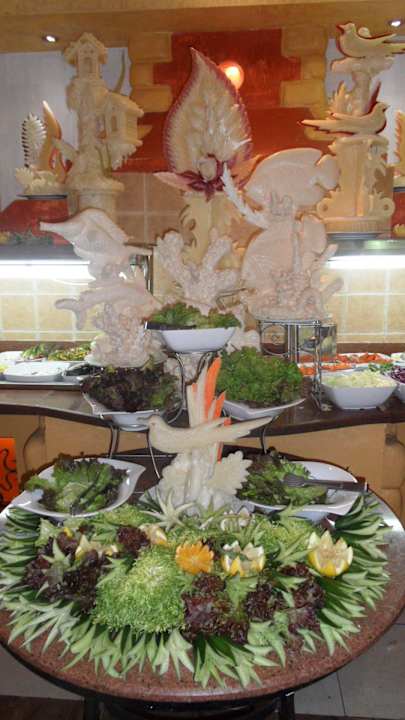 Salatbuffet Cave Du Roi Restaurant Pickalbatros Alf Leila Wa Leila Resort - Neverland Hurghada