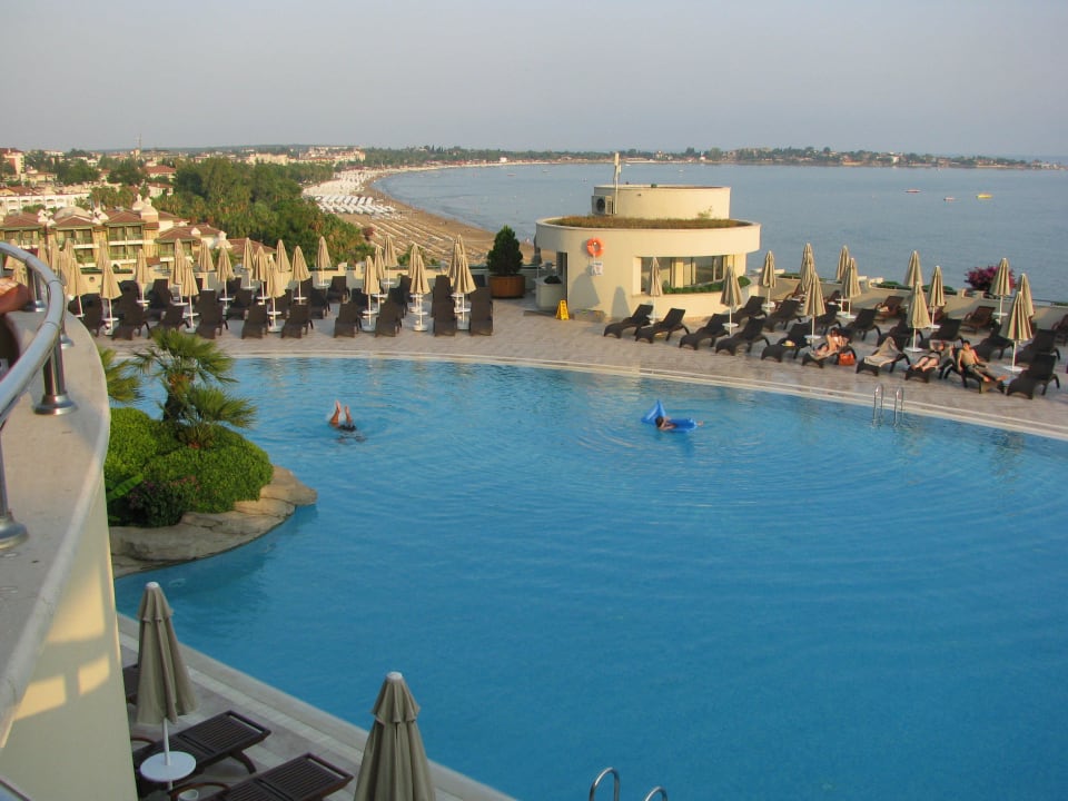 Blick von der Restaurant Terrasse Melas Resort Hotel