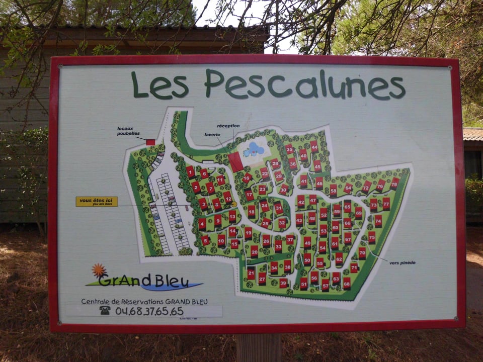 Übrsichtsplan Residence Grand Bleu Les Pescalunes