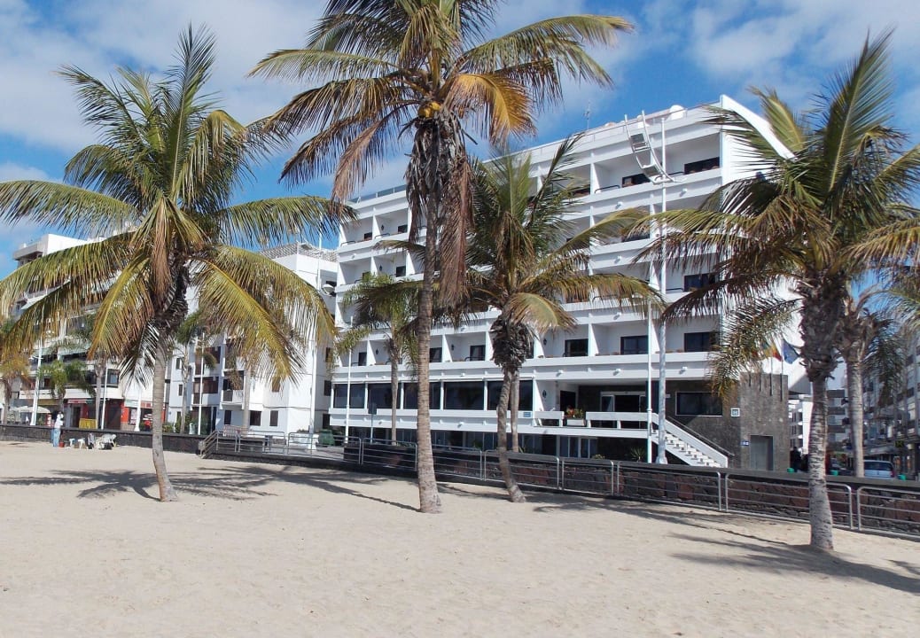 Blick vom Strand Hotel Lancelot