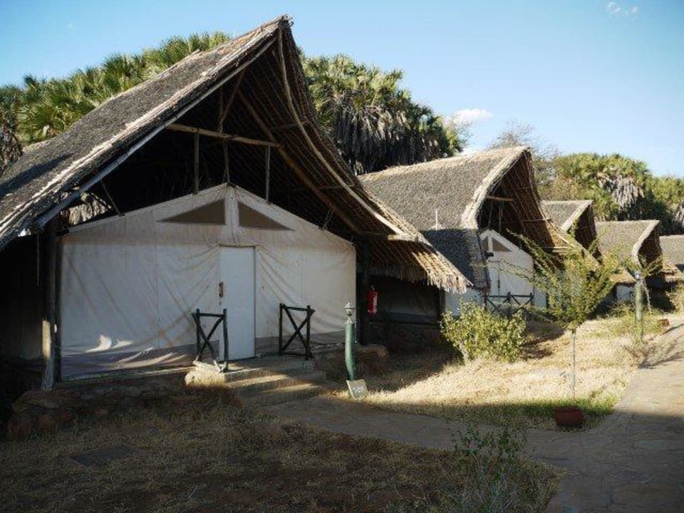 Die Zelte sind abschließbar Man Eaters Camp/Lodge