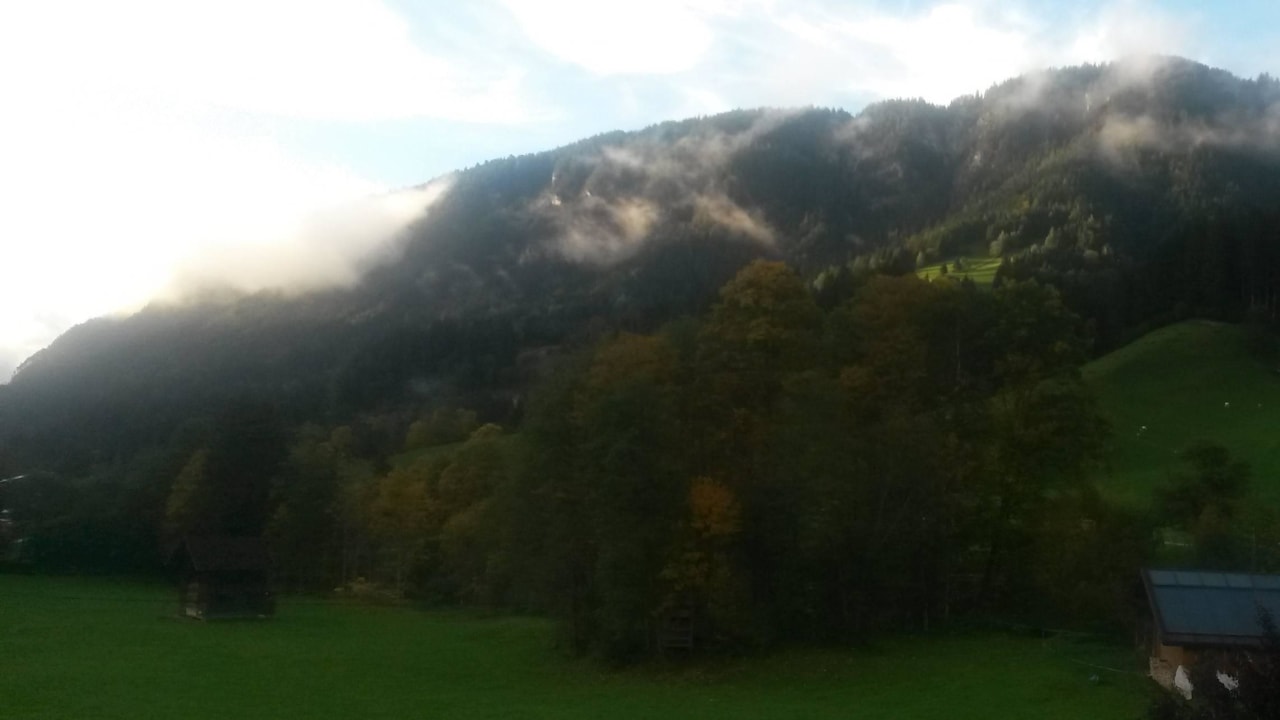 Ausblick auf die Berge Pension Waidmannsruh