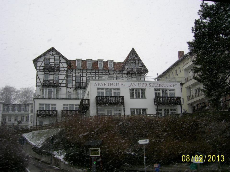 Blick vom Strand aus  Hotel am Fischerstrand