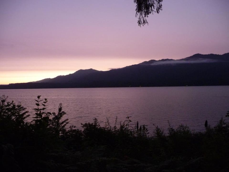 Sunset am Lake Quinault Lake Quinault Lodge