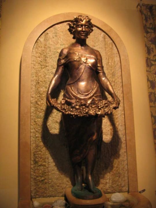 Sculpture in the lobby Hotel Pannonia