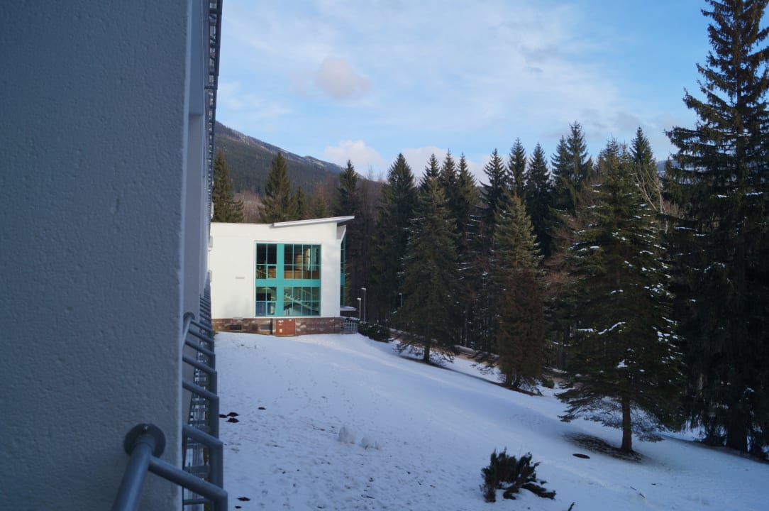 Blick vom Balkon Hotel Montana