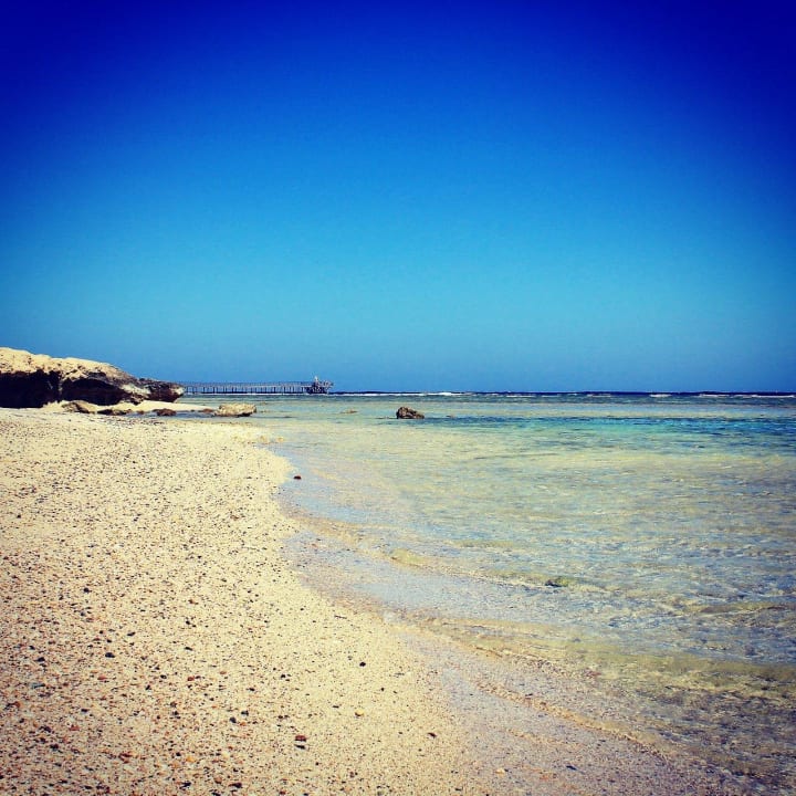 The beach and reef.  Pickalbatros Palace Hotel-Port Ghalib