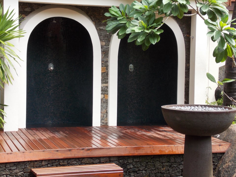 Duschen im SPA Hilton Seychelles Labriz Resort & Spa