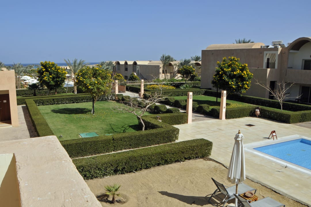 Blick vom vierten Gebäudekomplex Richtung Meer Gemma Resort