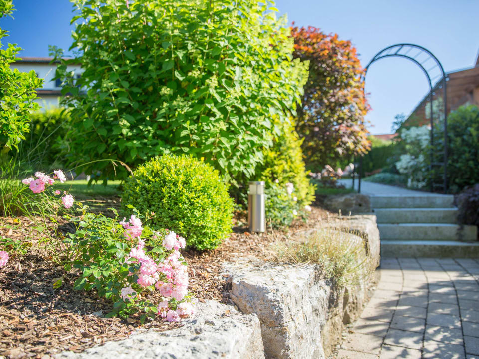 Gartenanlage beim Hotel Landhotel Mohren
