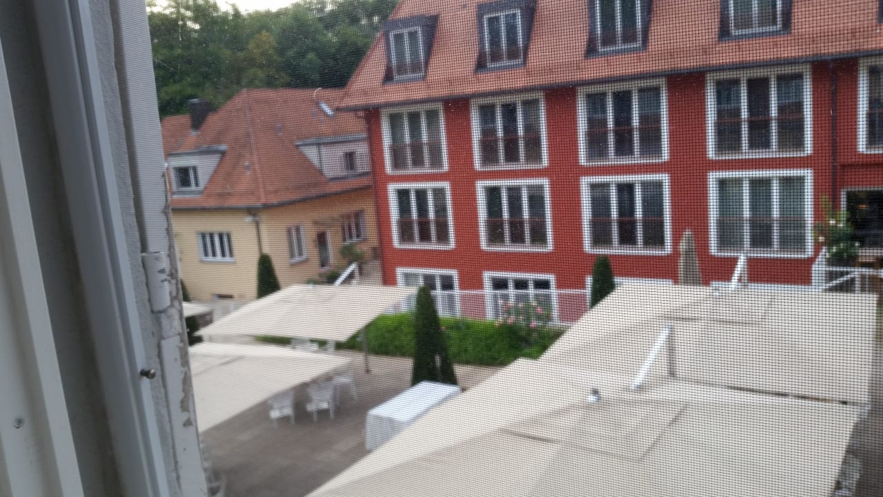 Blick in den Innenhof vom Zimmer 508 aus Waldhotel Stuttgart