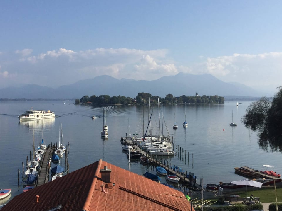 Blick aus dem Zimmer Ferienresidenz Chiemseestern