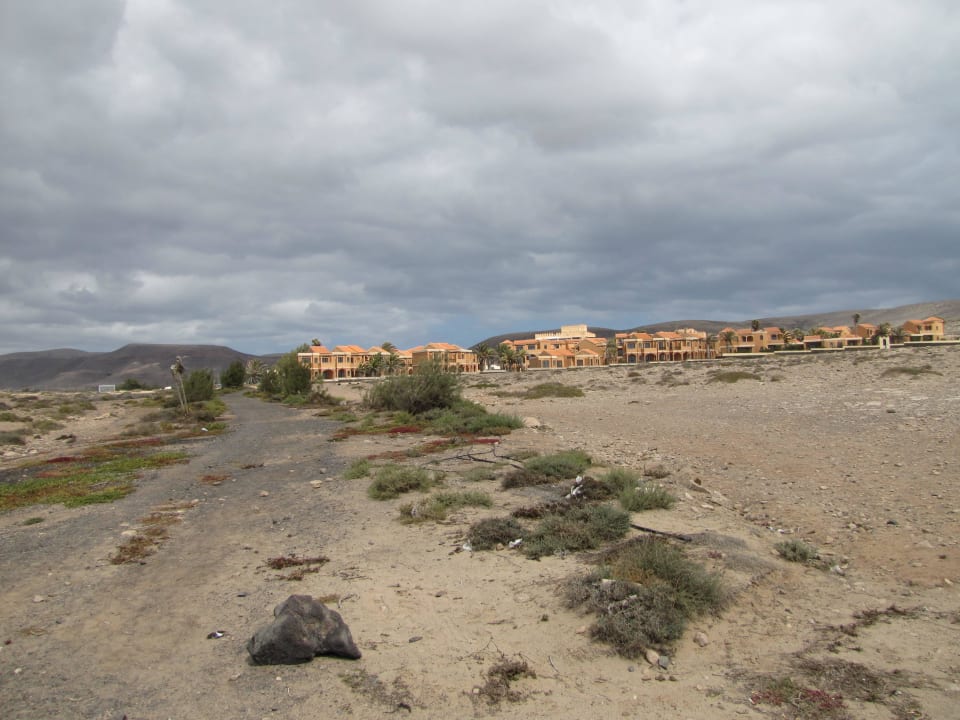 Hotel von Steilküste aus gesehen Bakour Fuerteventura La Pared