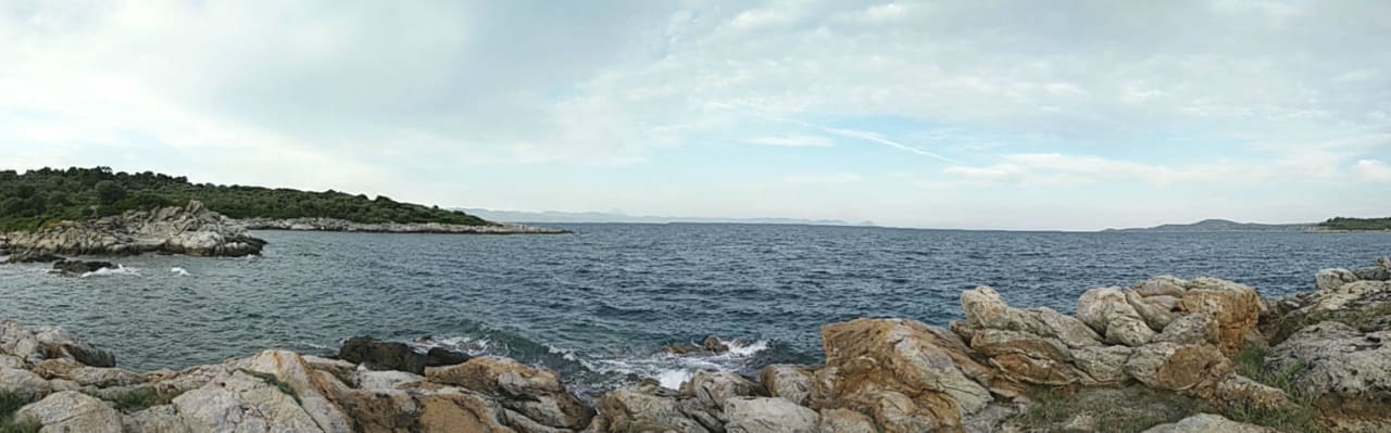 Plaża - zatoka Chrousso Hotel Chrousso Village