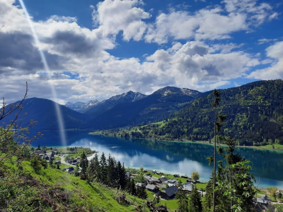 Ausblick Strandhotel am Weissensee