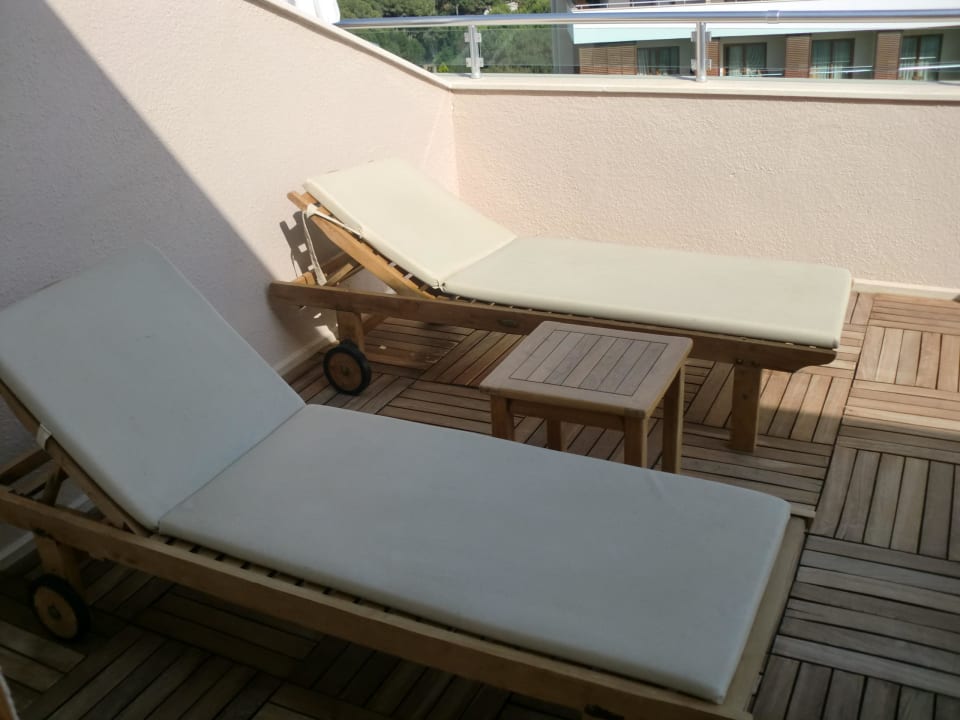 Luxus Suite: die Terrasse, die Liegen Voyage Belek Golf & Spa