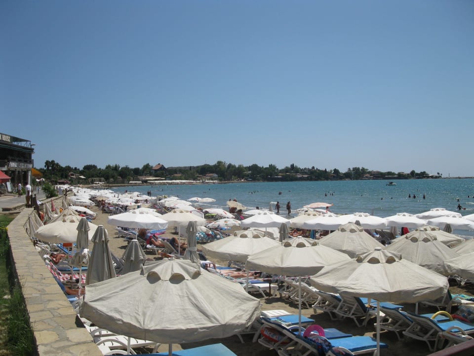 Blick auf den Strand Özlem Garden Hotel
