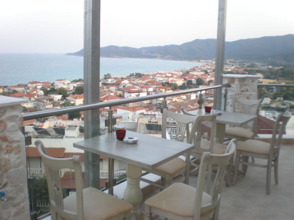 Blick vom Restaurant über Sarti Hotel Maistrali