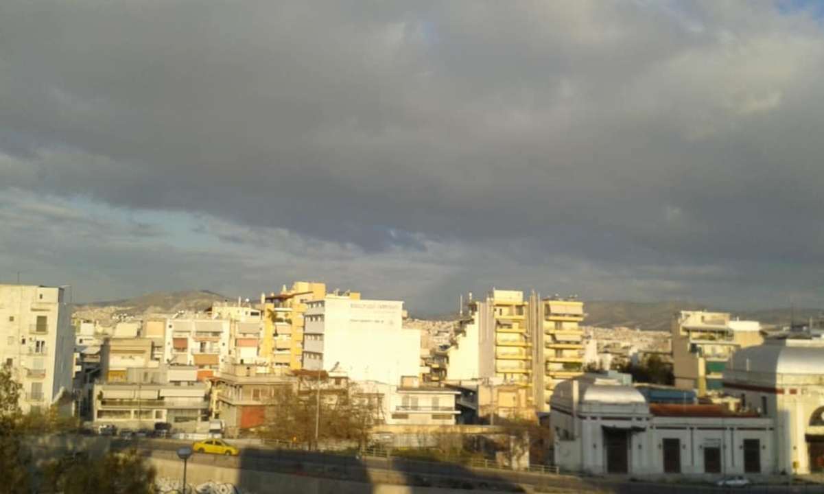 Widok na miasto Hotel Neos Olympos