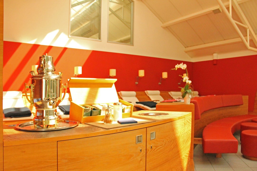 Ruhebereich mit Teestation zum Enspannen SportScheck Hotel