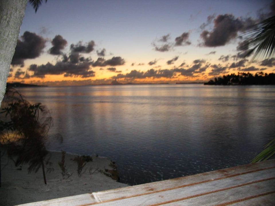 vue de la chambre sur bora Hotel Vahine Island Resort
