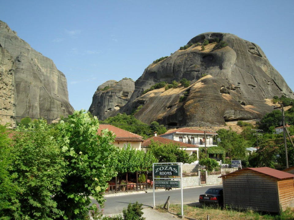 Blick vom Balkon Hotel Zozas Rooms