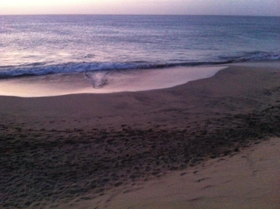 Abenddämmerung am Strand Hotel Riu Funana