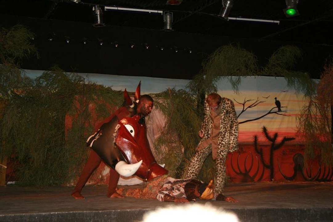 Przedstawienie 'król lew' Ruspina Beach Resort