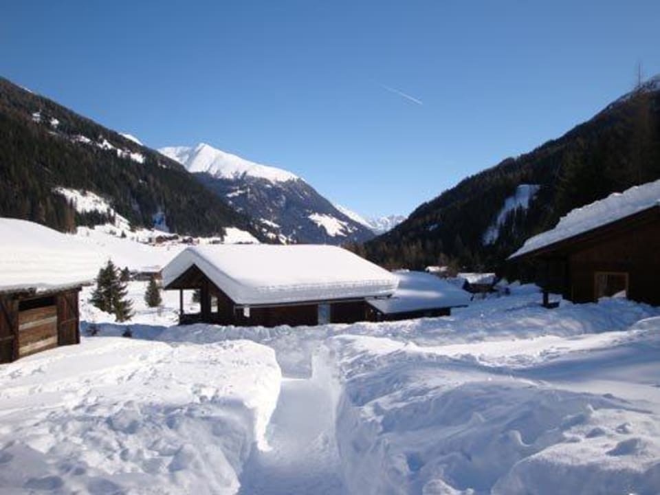 Winteratmosphäre bei den Bungalows Ferienbungalows Mohr