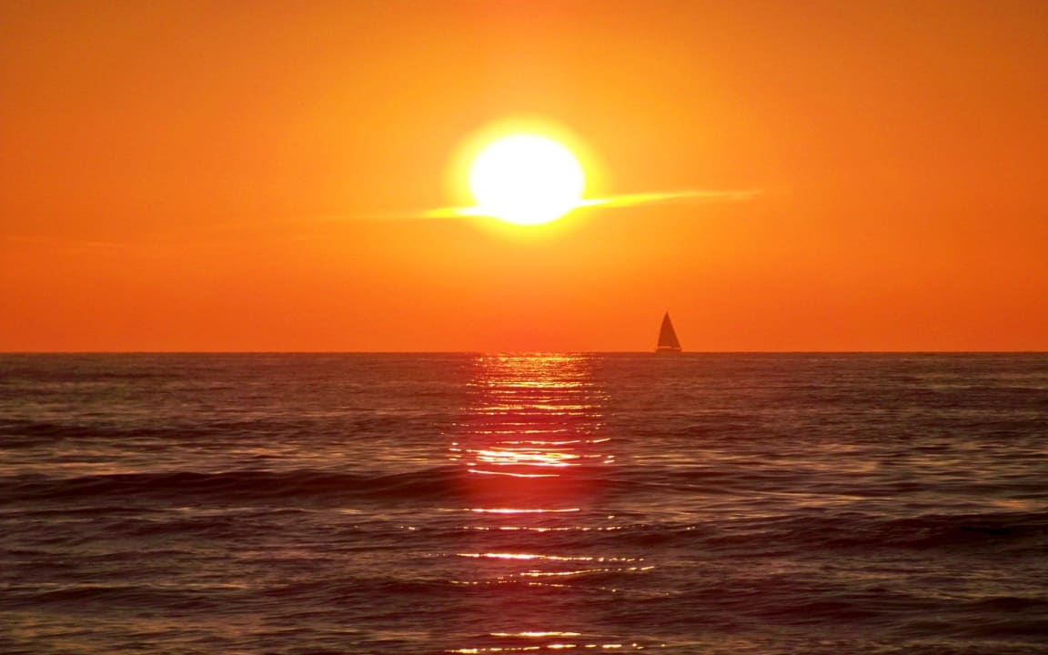 Sonnenuntergang Hotel Senator