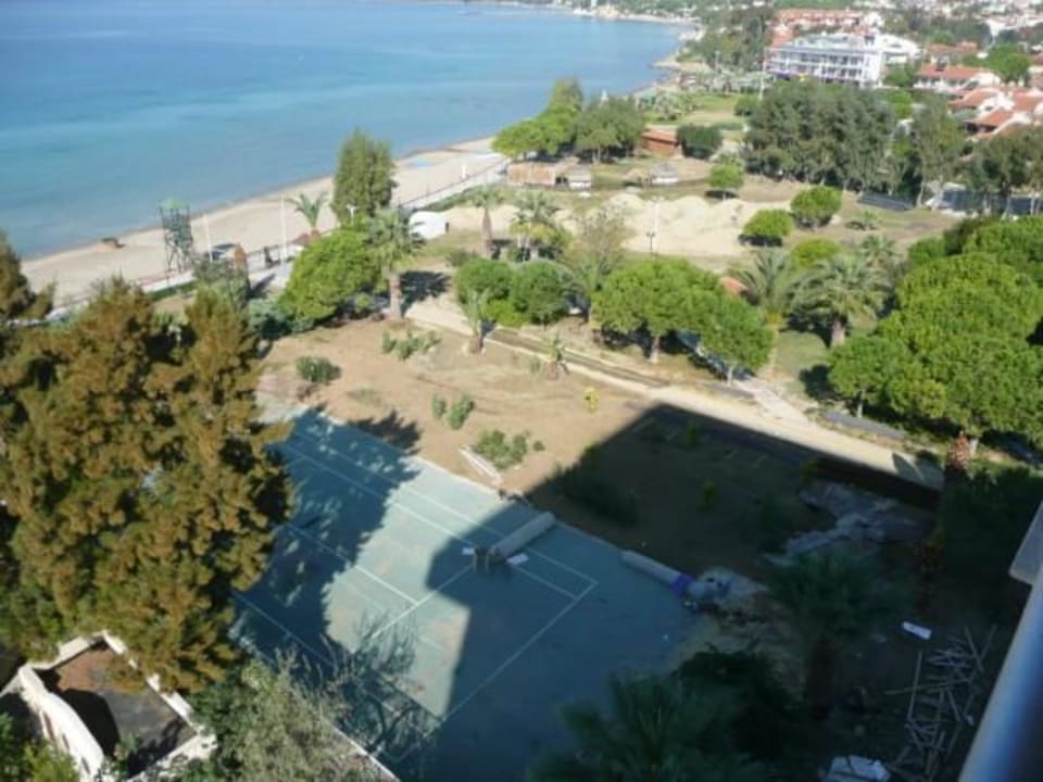 Tennisplatz/Baustelle Hotel Ephesia