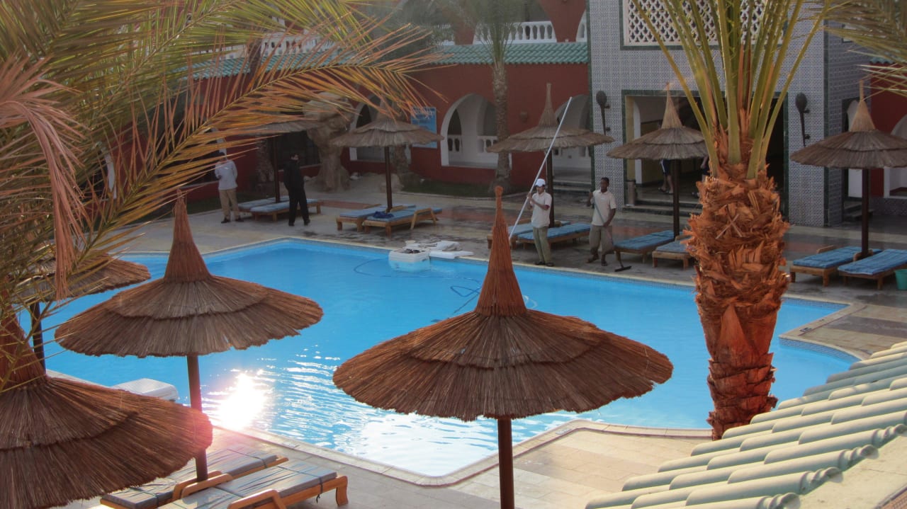 Blick vom Balkone Pickalbatros Alf Leila Wa Leila Resort - Neverland Hurghada