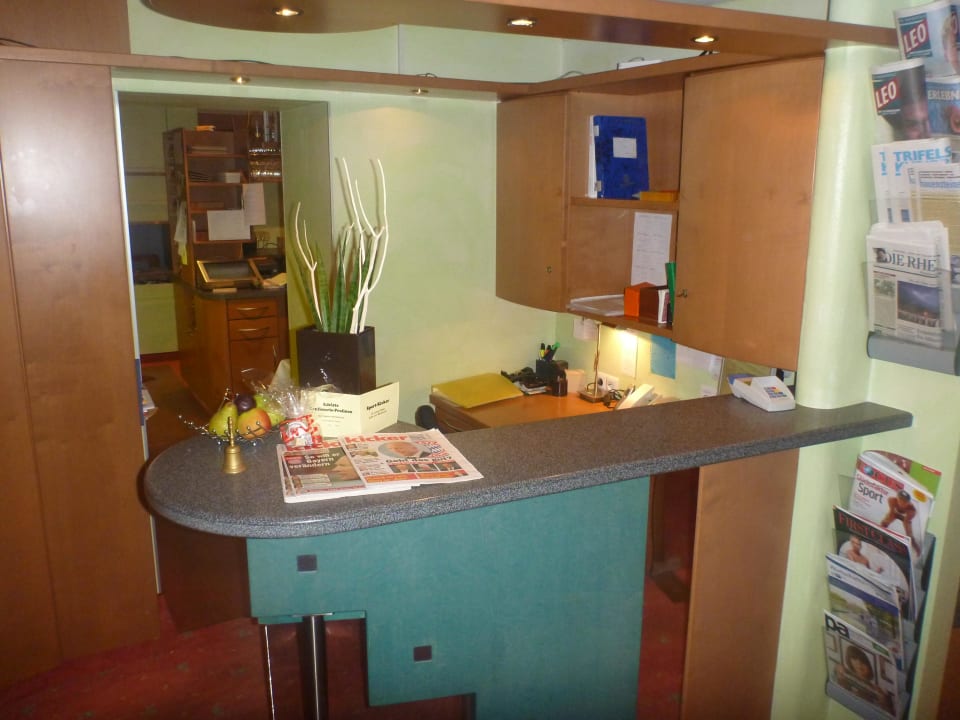 Die Rezeption Hotel am Hirschhorn