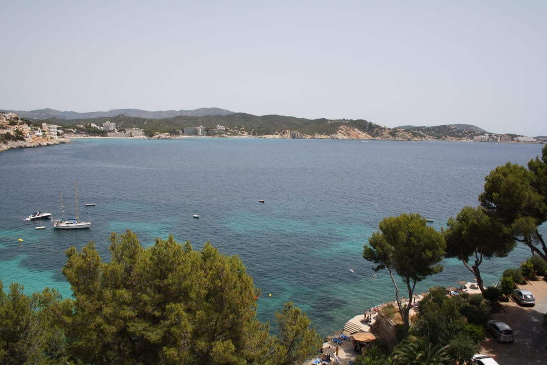 Blick vom Balkon, oberste Etage, letztes Zimmer. Hotel Coronado Thalasso & Spa