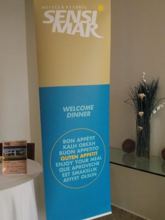Deko am Welcome Dinner SENTIDO Port Royal Villas & Spa