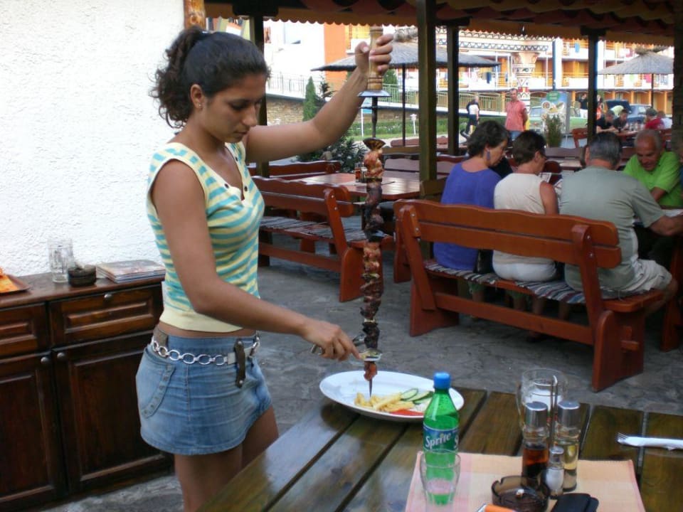 Säbelspies im Restaurant "The House" Nessebar Beach Hotel