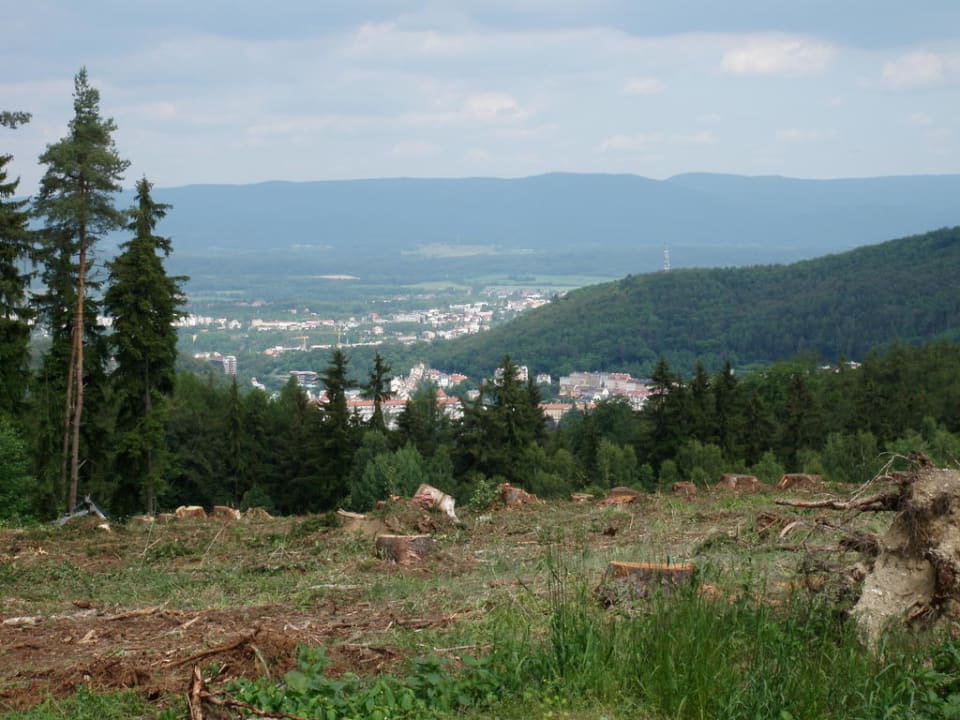 Ausblick nach Karlsbad neben dem Hotel Hotel Veitsberg-Vitkova Hora