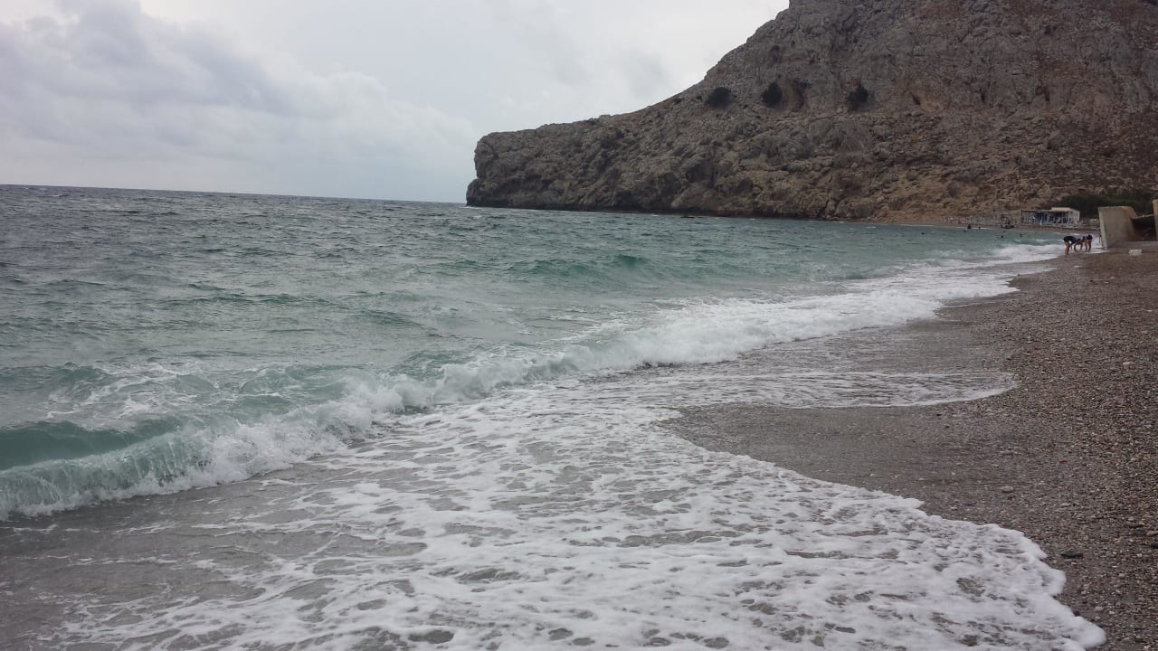 Strand an einem bewölkten Tag Marianna Palace Hotel