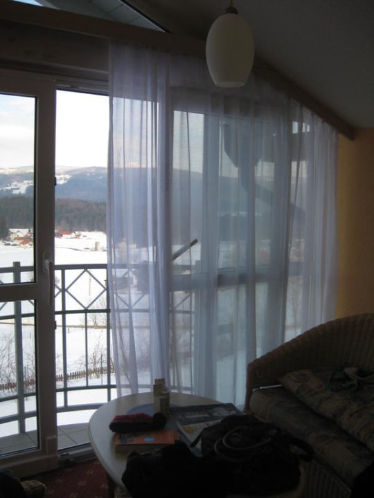 Blick zum Land Hotel Waldblick