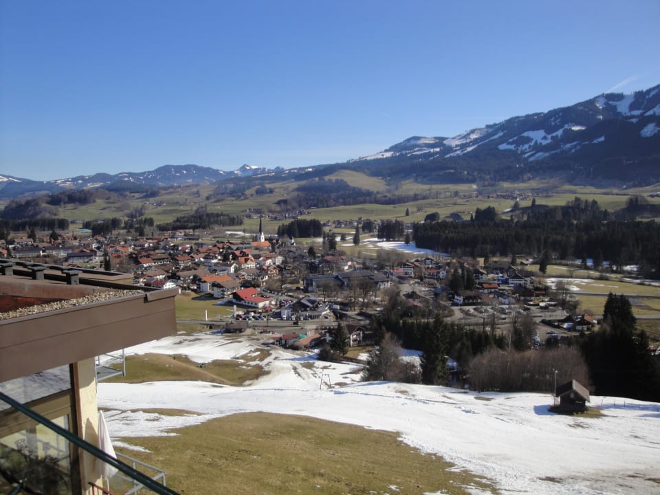Blick vom Hotel auf Fischen Hotel Tanneck