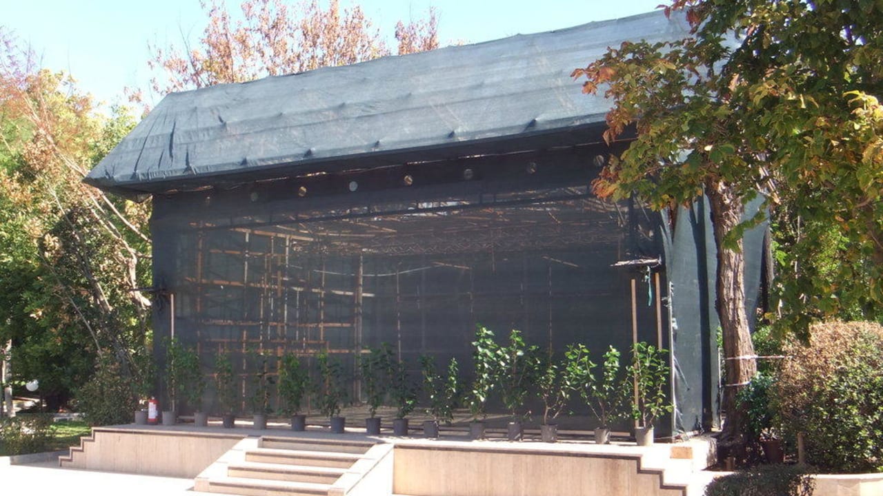 Brandruine des Theaters Labranda Alantur Resort