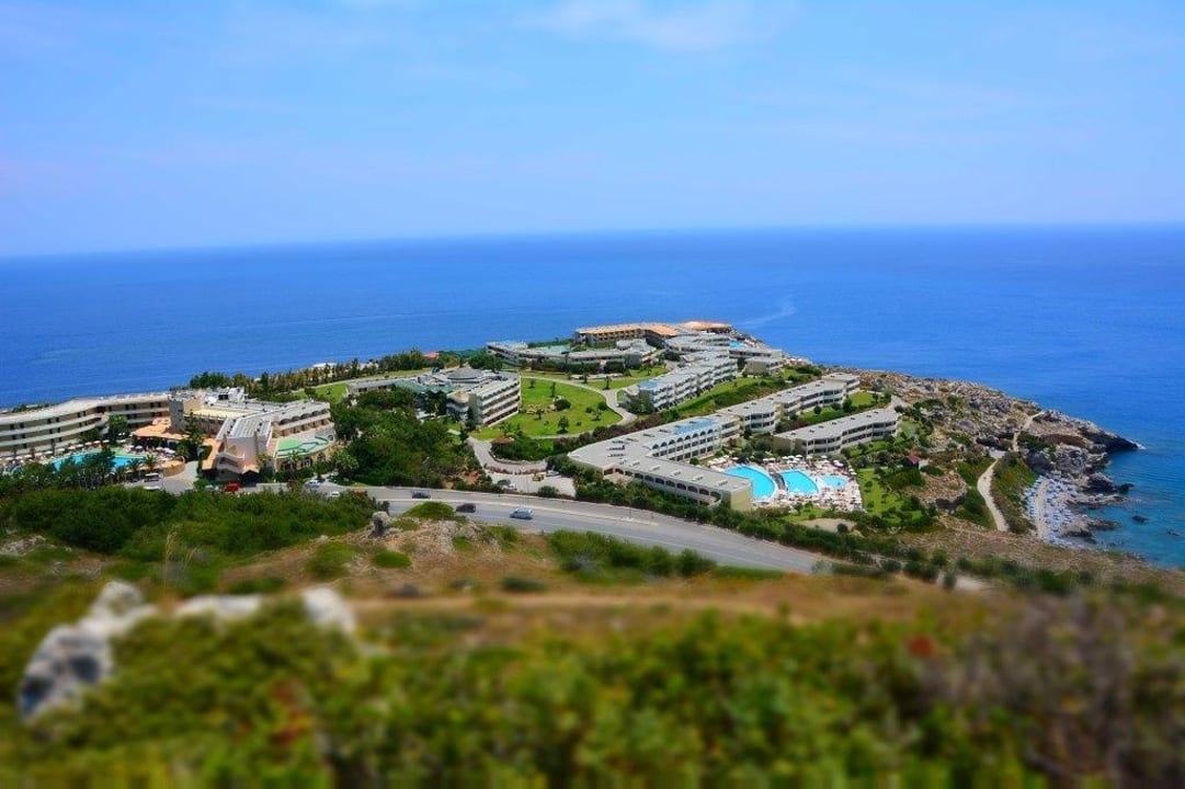 Hotel von oben... Hotel Kalithea Horizon Royal