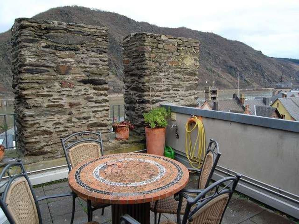 Dachterrasse Turm Hotel Weinhaus Weiler