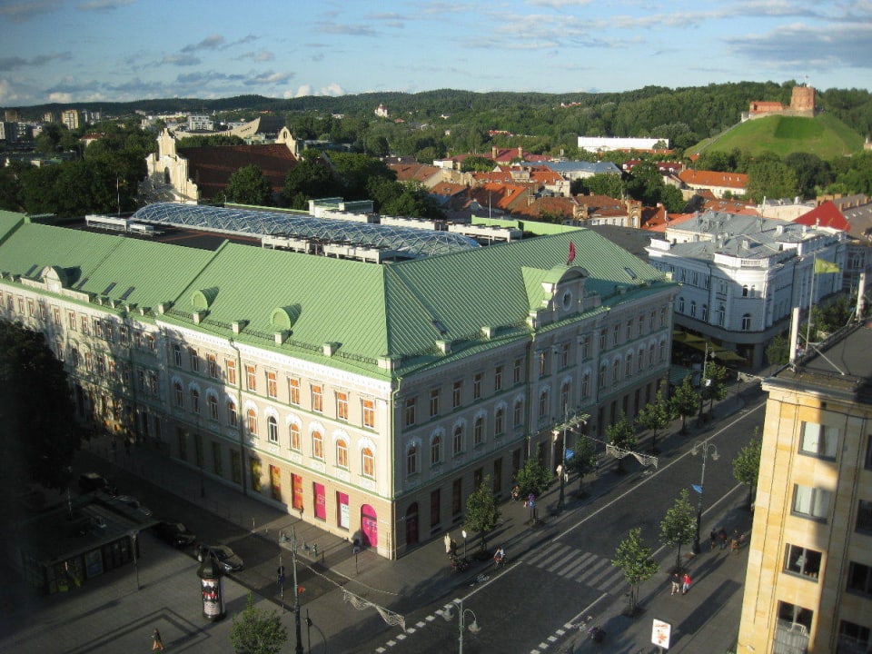 Zimmerausblick aus dem 9. Stock Hotel Novotel Vilnius