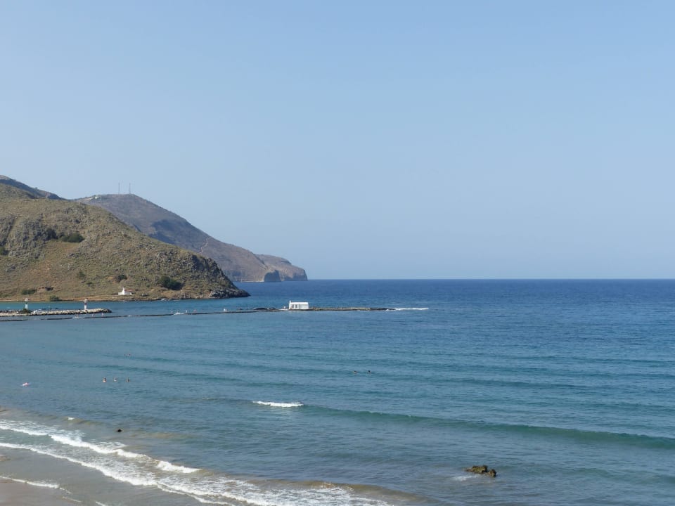 Strandblick nach Westen  Hotel Corissia Princess